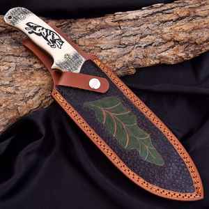 Couteaux fixes de survie pour le camping et la chasse en plein air avec options de personnalisation OEM, lames de qualité en acier Damas pour la chasse - Product Image 6