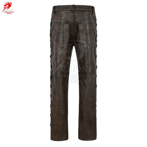 กางเกงหนังผู้ชายคุณภาพสูง เนื้อผ้านุ่ม สวมใส่สบาย เหมาะสำหรับใส่ในชีวิตประจำวันและขี่มอเตอร์ไซค์ - Product Image 4