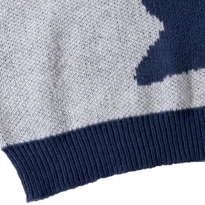 Pull en tricot pour homme, motif chat de dessin animé, manches longues, vêtements d'hiver, bleu gris, tricoté, style américain, style urbain, USA - Product Image 5