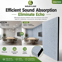 Panneau mural acoustique en tissu NRC 0.9 de 9 mm d'épaisseur, écologique, insonorisant, décoratif pour les hôtels résidentiels haut de gamme, les salles