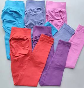 Leggings de sport décontractés pour femmes, taille haute, 100% coton tricoté, respirants, pour la course à pied, la gym, le yoga, séchage rapide, légers - Product Image 6