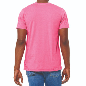 Nouvel Arrivage T-shirt Homme Rose Coupe Droite 100% Coton Manches Courtes Col Rond Couleur Unie Style Décontracté Anti-boulochage 210g Personnalisable - Product Image 6