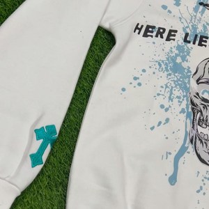 เสื้อฮู้ดดี้ทรงหลวม แขนยาว ผ้าฝ้าย 100% แบบ unisex พิมพ์ลาย DTF พร้อมเชือกผูก - Product Image 3