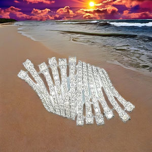 Elegante Anillo de Aniversario para Mujer, Plata de Ley 925, Chapado en Oro, Diamante Cultivado en Laboratorio, Corte Brillante Redondo, Certificado IGI, a la Moda - Product Image 2