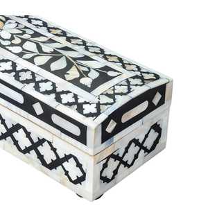 Élégante boîte de rangement pour bijoux en nacre faite à la main, mosaïque de nacre de qualité supérieure pour bijoux, accessoires, souvenirs et objets de luxe - Product Image 4