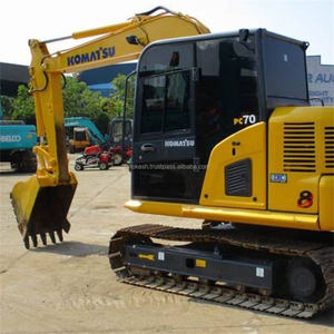 Komatsu PC70 prix bon marché ferme mini-pelle 3,5 tonnes d'origine Japon petite pelleteuse sur chenilles d'occasion - Product Image 3
