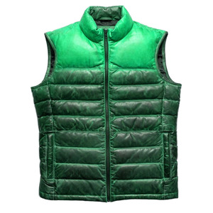 Latest Customized High Quality <b>Men</b> Puffer <b>Vest</b> Custom Logo Quilted Sleeveless Winter Waterproof Quick Dry Lightweight Zipper - Product Image 5