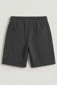 Shorts Deportivos Unisex Negros de Algodón Elástico y Transpirable, Corte Regular, Logotipo Bordado con Cadena en la Parte Delantera, para Artes Marciales Mixtas - Product Image 6