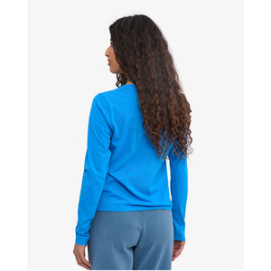 Camiseta de Manga Larga para Mujer, 100% Algodón Suave, Corte Regular, Cuello Redondo, Bloques de Color, Estilo Casual, para Otoño - Product Image 4
