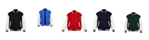 Custom Wool Body <b>White</b> Sleeves Varsity <b>Jacket</b> Wholesale <b>Men</b> Letterman <b>Jacket</b> High School Zipper Closure Waterproof Breathable - Product Image 6