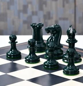 Clásico juego de ajedrez Staunton original de 1849, reproducción pintada a mano en madera de boj, rey de 4.5 pulgadas, al mejor precio. - Product Image 2