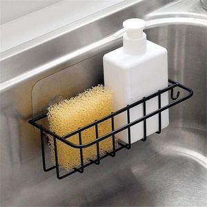 Classic Iron Kitchen Sink Organizer With Strong Frame For Holding Dishwashing Liquid <b>Sponge</b> Brush And Kitchen Tools - Product Image 1