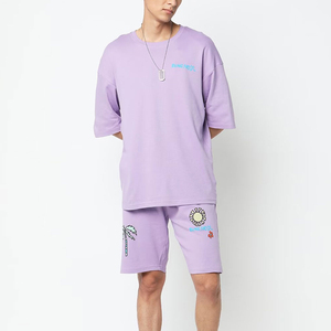 Conjunto de Shorts Casuales de Verano, Conjunto de Dos Piezas Personalizado, Camisa de Manga Corta con Shorts a Juego, Ropa Deportiva Transpirable, Ropa al por Mayor - Product Image 1