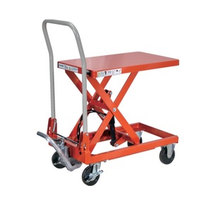 Lève-chargeur manuel hydraulique TRUSCO de haute qualité du Japon, pédale pour un levage facile HLFA-S120, d'autres types également disponibles - Product Image 1