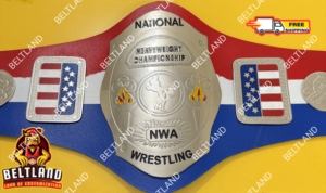 Ceinture de championnat poids lourd NWA National Samurai, unisexe, taille haute, durable, taille adulte, alliage de zinc 2 mm 4 mm - Product Image 2