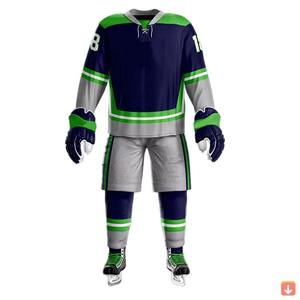 Uniforme de hockey sur glace professionnel avec broderie personnalisée et impression par sublimation |   Fournisseur en gros de pantalons en jersey OEM - Product Image 1
