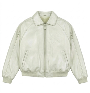 Leather <b>Jacket</b> for <b>Men</b> Streetwear Custom Fashion Outerwear Supplier Casual Wear Bulk Wholesale Manufacturer - Product Image 2