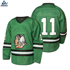 Camisetas de hockey sobre hielo cómodas con logotipo personalizado 100% poliéster para adultos, proveedor OEM/ODM de ropa deportiva, camisetas de hockey sobre hielo para equipos. - Product Image 1