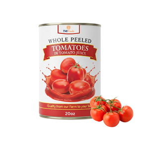 Best Selling Vietnam Factory Best Quality Factory Price Whole Tomatoes in Tomato Juice Packed in 20oz Can - Product Image 1