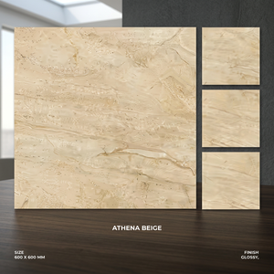 Carreaux de sol en céramique de porcelaine antidérapants pour salle de bain 60x60cm à prix abordable, 600x600mm, d'Inde, avec coupe-carreaux en porcelaine - Product Image 1