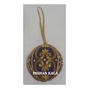 ลูกบอลปักมือ Zari ขนาดมาตรฐานสำหรับคริสต์มาส - Product Image 2