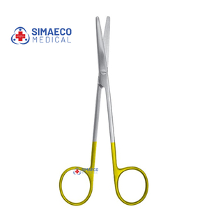 Premium Manual Needle Holder Scissors Adson Forceps Set Gold <b>Tungsten</b> Carbide Fine Tip Lightweight SIMAECO CE for Plastic - Product Image 5