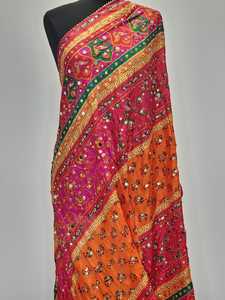 Fashion Mirror Work <b>Shawl</b> Traditional Scarves <b>Shawls</b> & Hijab Luxury Embroidered <b>Wrap</b> for Women Cultural Festive Occasion Wear - Product Image 4