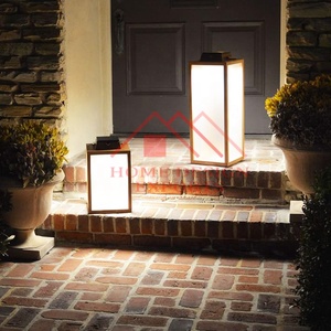 2024 Promoción ecológica de madera T-Light Candle Lantern Best Seller Modern Home Hanging Wooden Lantern para sala de estar - Product Image 4