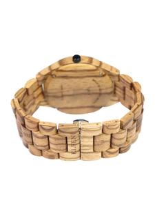 Wholesale FAIZA CRAFT 100% Natural Quartz Art Deco Round Unisex Waterproof Custom Wood Multi-Occasion Antique Watches Made India - Product Image 4