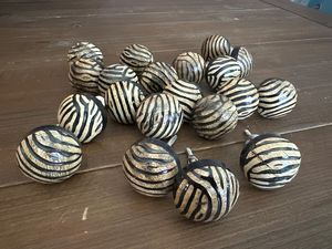 <b>Rustic</b> Resin Cabinet Knob Round Zebra Stripe Design Furniture Handle Drawer Pull for Storage Closet Use vibrant resin handle - Product Image 6