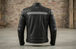 Chaqueta de Motocicleta de Cuero Transpirable |   Paneles Ergonómicos con Tecnología Motion-Flex |   Chaqueta de Motociclista con Protección Integrada - Product Image 2