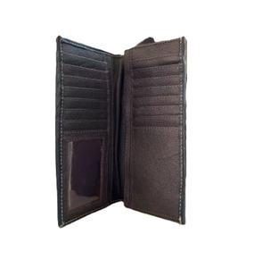 Rustic Handcrafted Cowhide Hair On Long <b>Wallet</b> in Genuine Leather Made in India for Warm Seasons - Product Image 2