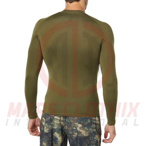 Full Sleeve High Quality Spandex Polyester Rash Guard <b>for</b> <b>Men</b> Outdoor Workout Running Fitness Clothing <b>Men</b> Rash Guard - Product Image 2
