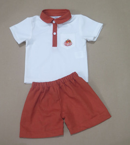 Robe bébé en coton sans manches style A-line pour filles, avec broderie citrouille d'automne, volants et bordure en dentelle, pour Thanksgiving - Product Image 4