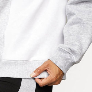 Wearpex Top Casual Personalizado con Cierre de Cremallera 3/4, Cuello Alto, Bloques de Color, para Mujer, Talla Grande, Felpa Regular de 220g, Ecológico y Transpirable - Product Image 6