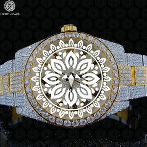 Montre de luxe Charm Jewells en acier inoxydable, boîtier de 40 mm, cristal saphir, mouvement mécanique analogique, résistance à l'eau 10 bars, pour homme - Product Image 4