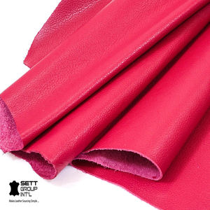 Cuir de vachette rose biologique authentique OEM, cuir souple de qualité supérieure 1,1-1,3 mm, matériau DIY pour chaussures, ceintures, canapés, atelier de fabrication artisanale, fiable - Product Image 1