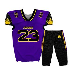 El mejor uniforme de fútbol americano personalizado para hombres, camiseta bordada de sarga de aparejos juveniles de manga corta, Tops, Material de poliéster - Product Image 6