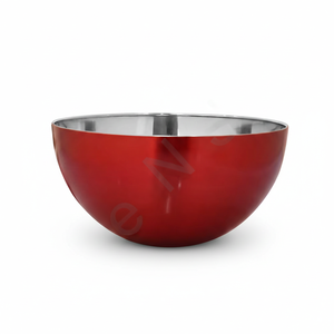 Tableware Stainless Steel Metal <b>Chinese</b> Soup Rice Serving <b>Bowls</b> Salad <b>Bowl</b> Metallic Color Stainless Steel - Product Image 1
