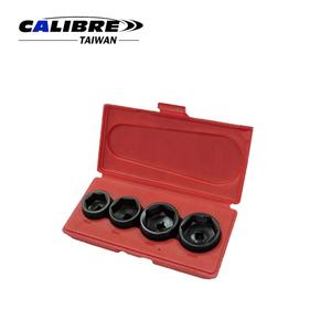 Juego de Llaves de Filtro de Aceite de Perfil Bajo de 4 Piezas y 3/8\" de TAIWAN CALIBRE, Material CR-V de Alta Calidad, Súper Duradero, 1 Año de Garantía - Product Image 4