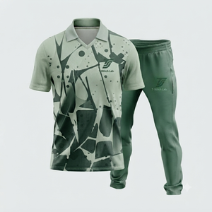 T-Stitch Lab Unisex Sublimated Pickleball Uniform Short Sleeve for Shirt Elastic Waist <b>Pants</b> Quick Dry Geometric Print Custom - Product Image 6