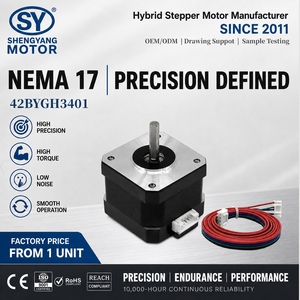 Motor paso a paso híbrido <span class=keywords><strong>bipolar</strong></span> de alta precisión <span class=keywords><strong>NEMA</strong></span> <span class=keywords><strong>17</strong></span> de 42x42x34mm, 1.2A, 0.31Nm, 4 cables, 12V, para impresora 3D, suministro de fábrica - Product Image 3