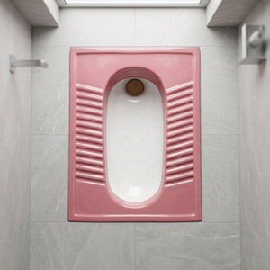 Vistaar Pink <b>Ceramic</b> Squatting <b>Pan</b> Orissa CT <b>Pan</b> Anti Slip Indian Style Toilet Luxury Bathroom Sanitary Ware India - Product Image 3
