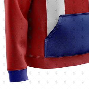 Sweat à capuche surdimensionné pour homme avec impression par sublimation, tissu en maille 100% coton, design avec poche, style décontracté d'hiver, style streetwear, personnalisable - Product Image 6