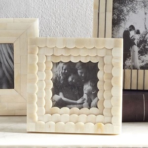 High Quality Custom Iron Photo Frame Bone Wood Inlay Home Decor Accessories with Logo Wholesale Price and Gift <b>Box</b> Included - Product Image 1