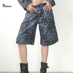 Custom Women <b>Animal</b> Print Shorts Cheetah <b>Pattern</b> High Waist Summer Casual Shorts Trendy Fashion Streetwear Look OEM - Product Image 3
