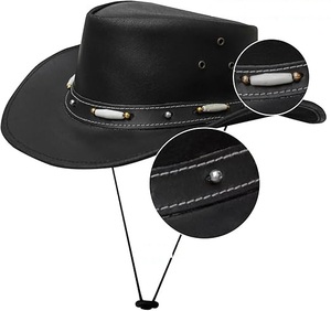 Casquettes en cuir pour motards RABUSH SPORTS RS-CBH-15, personnalisables, unisexes, vintage, modulables, pour toutes les saisons, vente en gros - Product Image 4