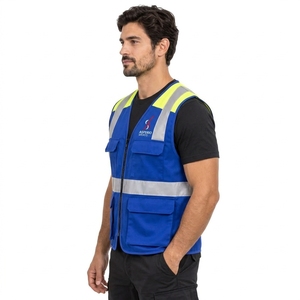 Chaleco de Seguridad para Hombre, Chaleco de Alta Visibilidad Personalizado con Paneles Reflectantes, Material Ligero y Transpirable, Ajuste Cómodo, Ropa de Trabajo OEM - Product Image 3