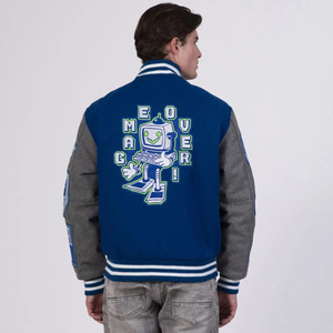 Veste de baseball classique pour homme, style universitaire, veste bomber, streetwear décontracté, vêtements d'extérieur tendance, qualité supérieure - Product Image 3