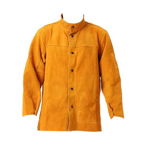 Chaqueta de Soldadura Amarilla Resistente a las Llamas y al Calor, Ropa de Trabajo de Seguridad, Equipo de Protección Industrial Resistente, Algodón Duradero - Product Image 2